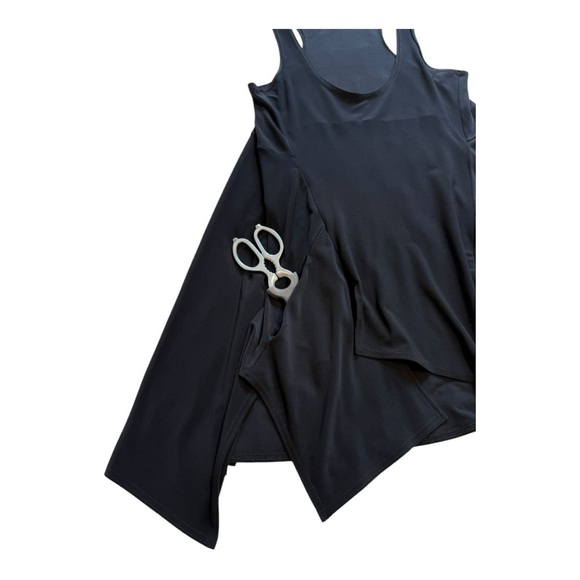 Sympli Whisper Boxy Drape Asymmetrical Handkerchief Pocket Tunic - Size 4 - Picture 7 of 14